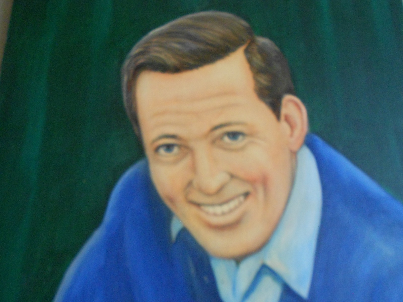 ***DON HUEBNER*** DALLAS PORTRAIT ARTIST/ RARE 1970 ANDY WILLIAMS PAINTING/ SBA