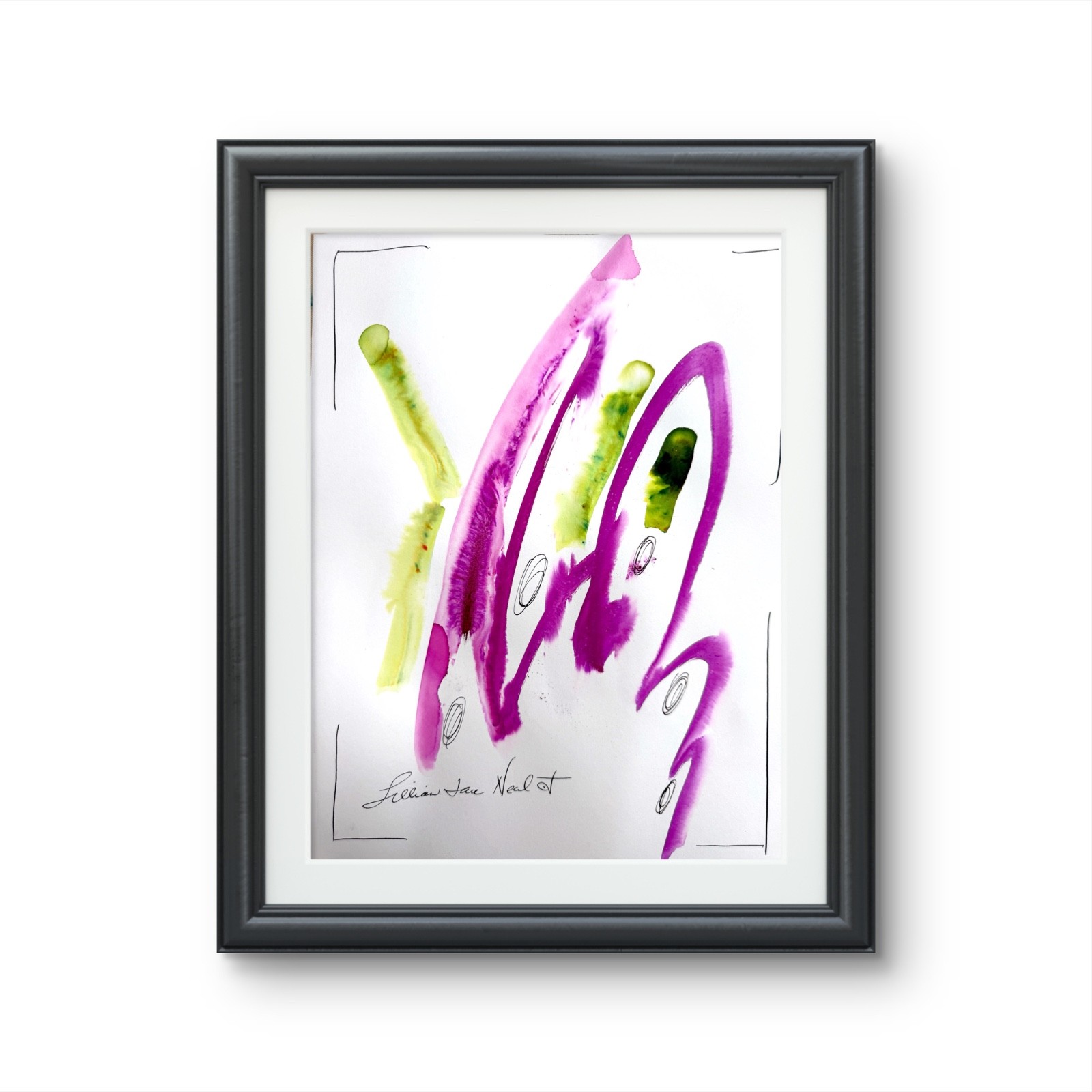 Neal 9″x12 Modern Mixed Media Abstract Paper Art