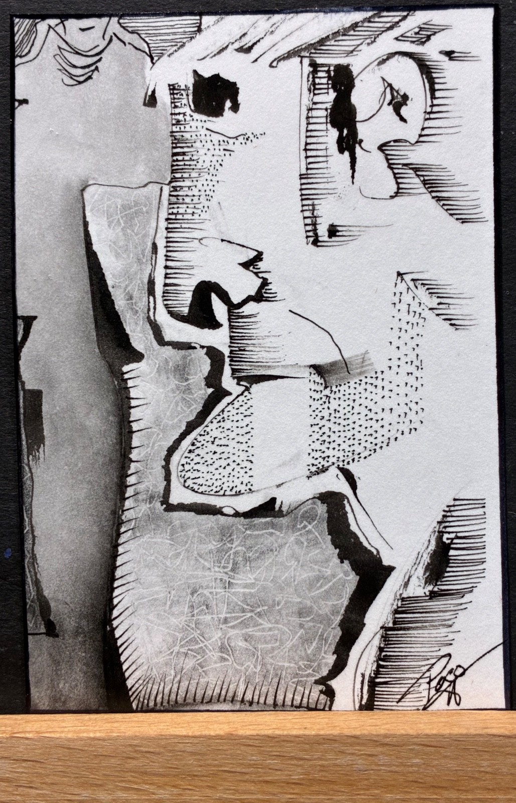 PocoArtist original aceo mixed media watercolor ink graphite ooak illustration e