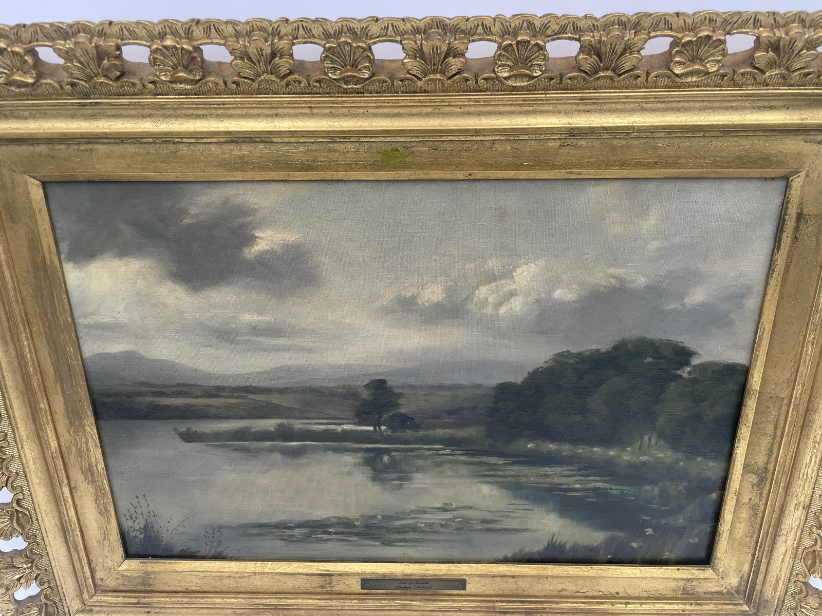 Early 20th Scottish School – Lake of Menteith in Aberfoyle – Oil on Canvas