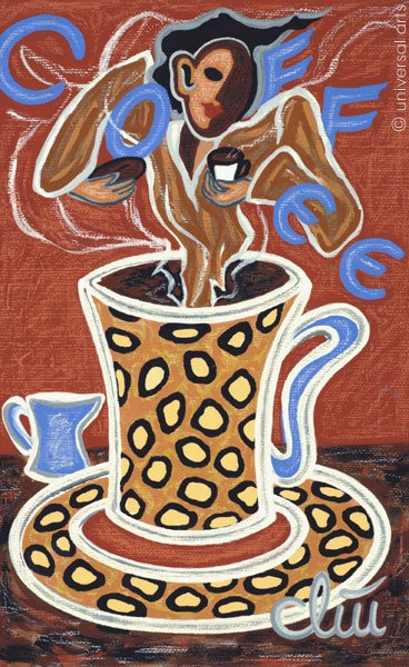 JACQUELINE DITT – The Taste of Coffee 2012 Painting Picture Art Coffee Mug Pictures