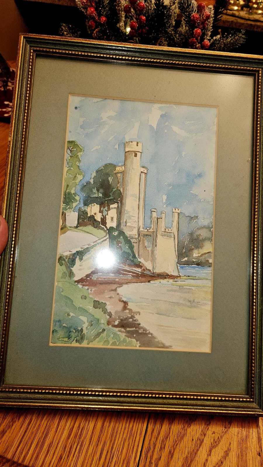 Vintage Pair Irish Watercolor Paintings – Blarney Castle (County Cork) –…