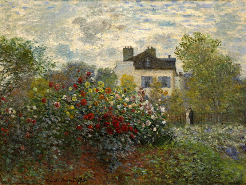 The Artist’s Garden in Argenteuil oil painting HD Giclee Printed on canvas P1822