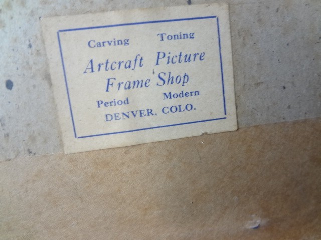 H. RAY BAKER….1911-20??…..COLORADO….OIL PAINTING