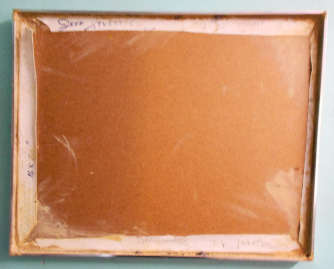 original vintage MCM modern painting hand painted size 20″ x 16″ sign