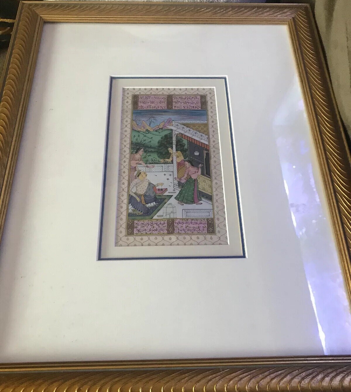 Silk Painting 8.5” X 4.75”. 16.5” X 20.5” Professional Frame. $675.