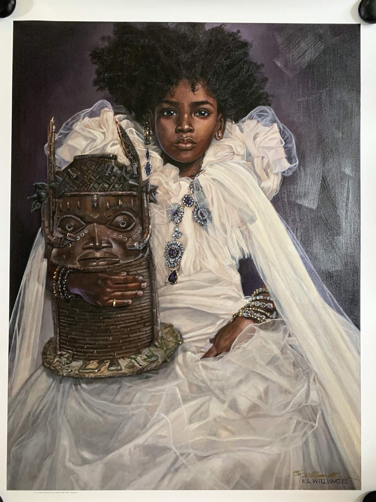 K.A. Williams WAK “Reclaimed” 2022 Signed Giclee Canvas Painting 30×40 Unframed