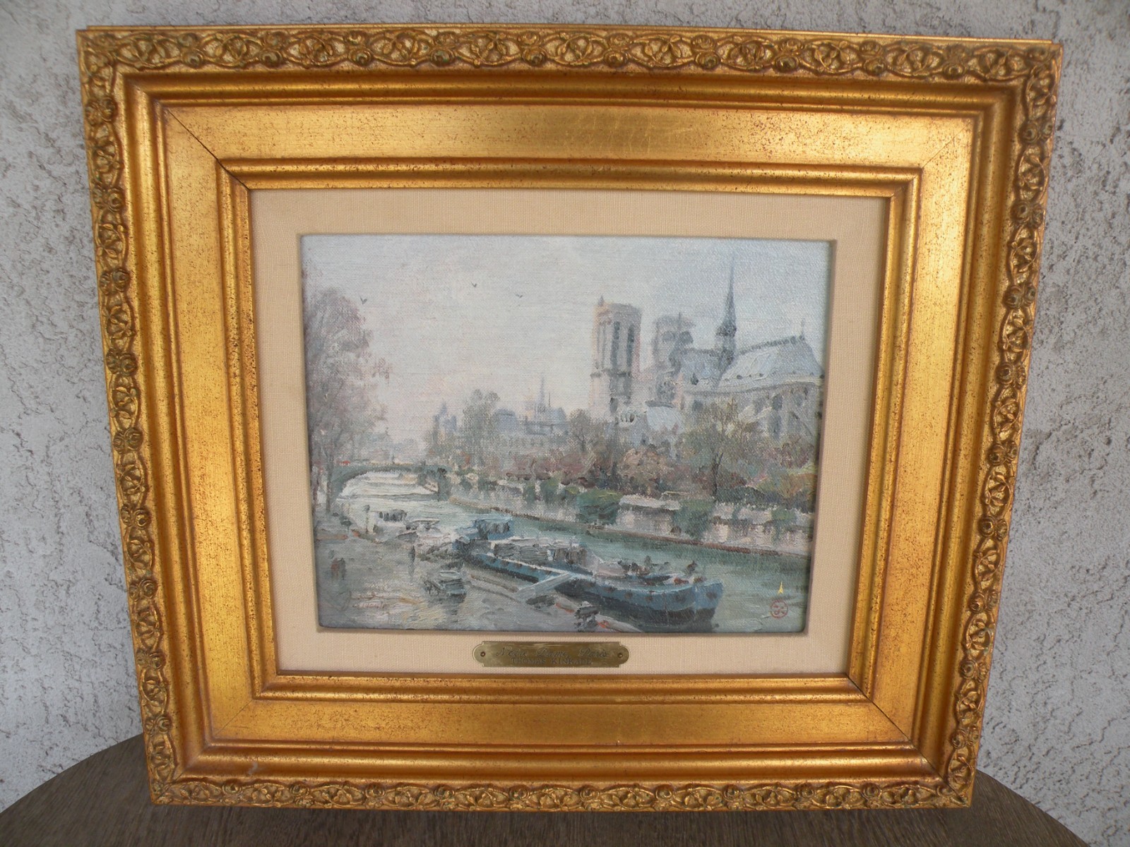 Thomas Kinkade Notre Dame Paris Limited Edition Numbered Print on Canvas 8X10