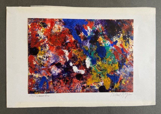 Michael Royen “Sea of Colors” Oil Painting on Paper