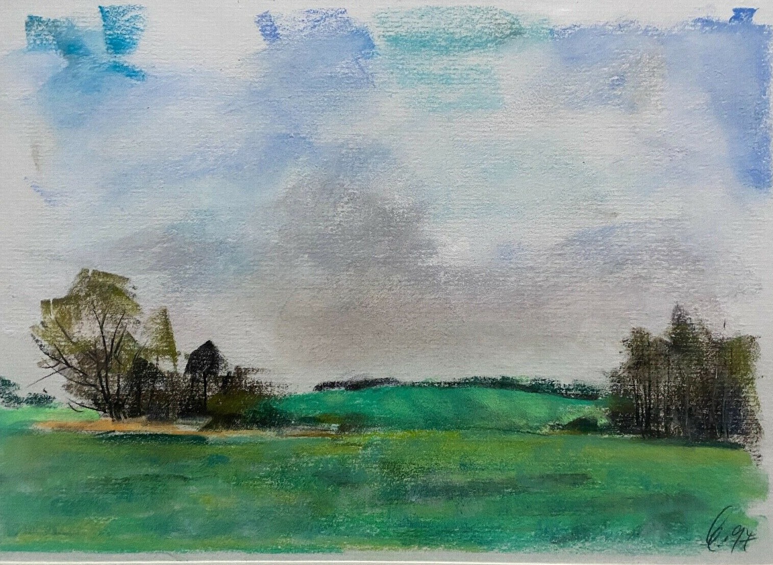 Franz Ehmke *1928-2018 Berlin Brandenburg Location Pastel North